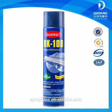 OK 100 self spray adhesive for logo patch and embroidery